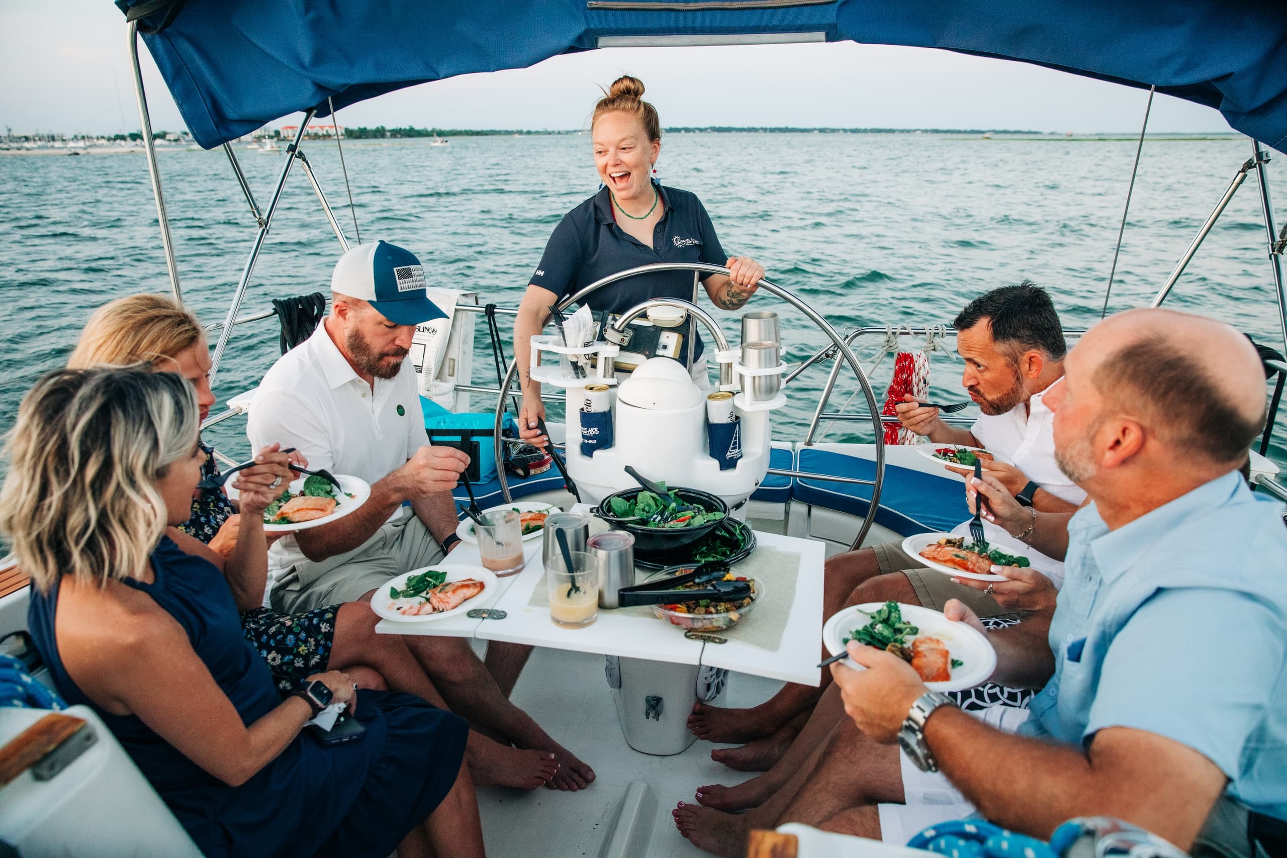 Water Activities: Catered Sunset Sail with Blue Life Charters