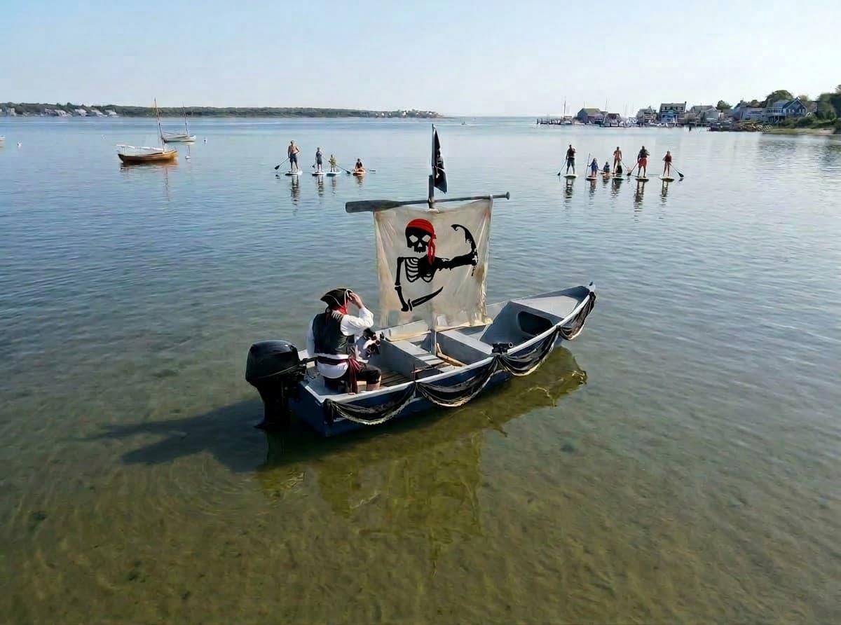 Family Pirate Kayak Adventure on Cape Cod: Mashpee Treasure Quest photo 1