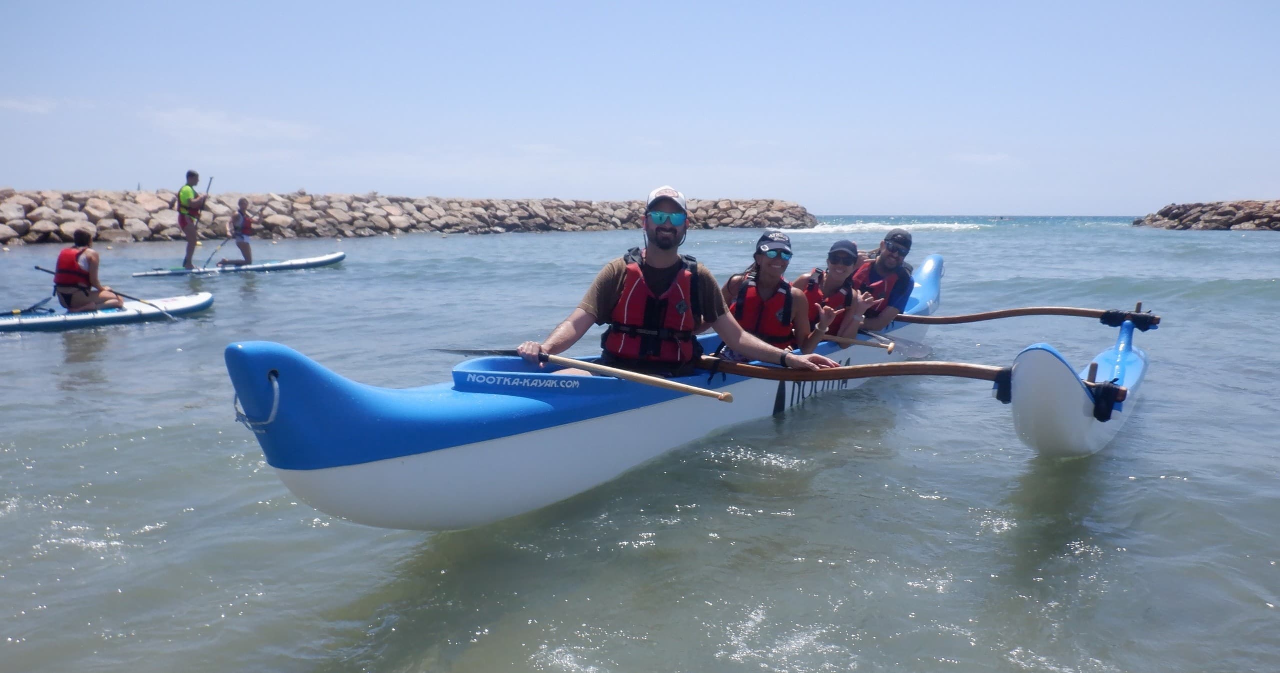 Paddle Sitges: OC5 Hawaiian Canoe Rental on the Catalan Coast
