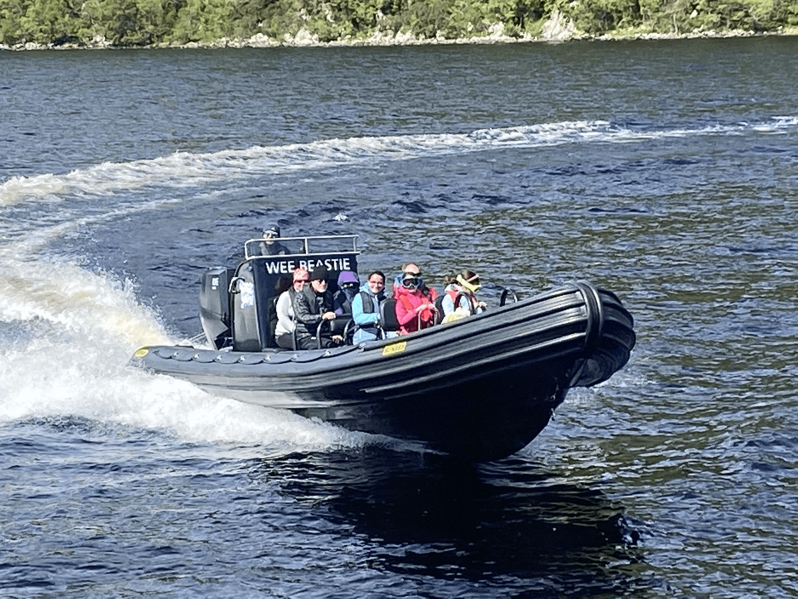 High-Speed Loch Ness RIB Tour from Foyers Pier: Explore Urquhart Castle and Remote Shores