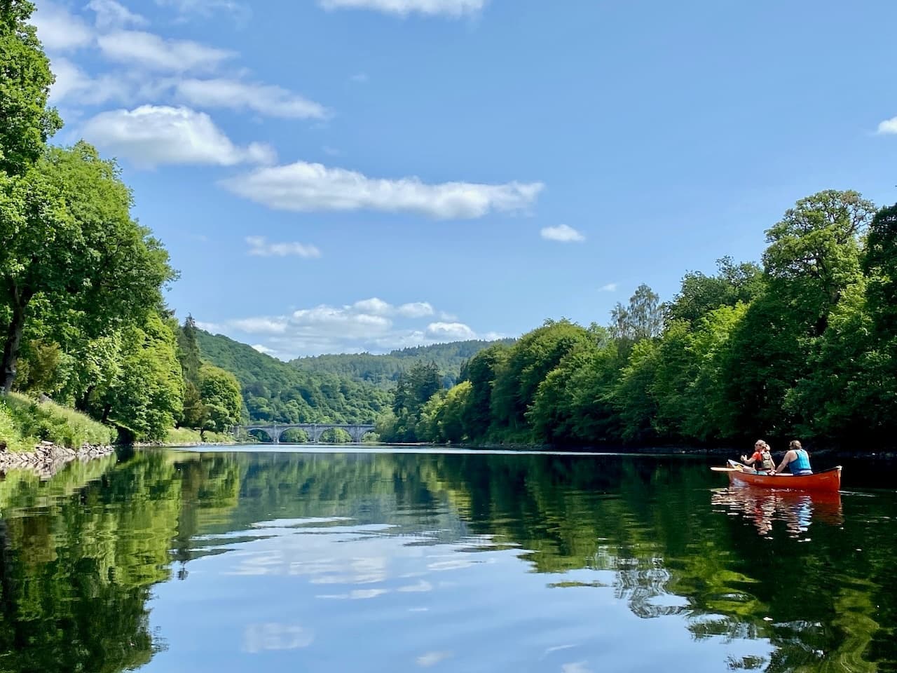 Canoeing on Perthshire Lochs with Wee Adventures Ltd