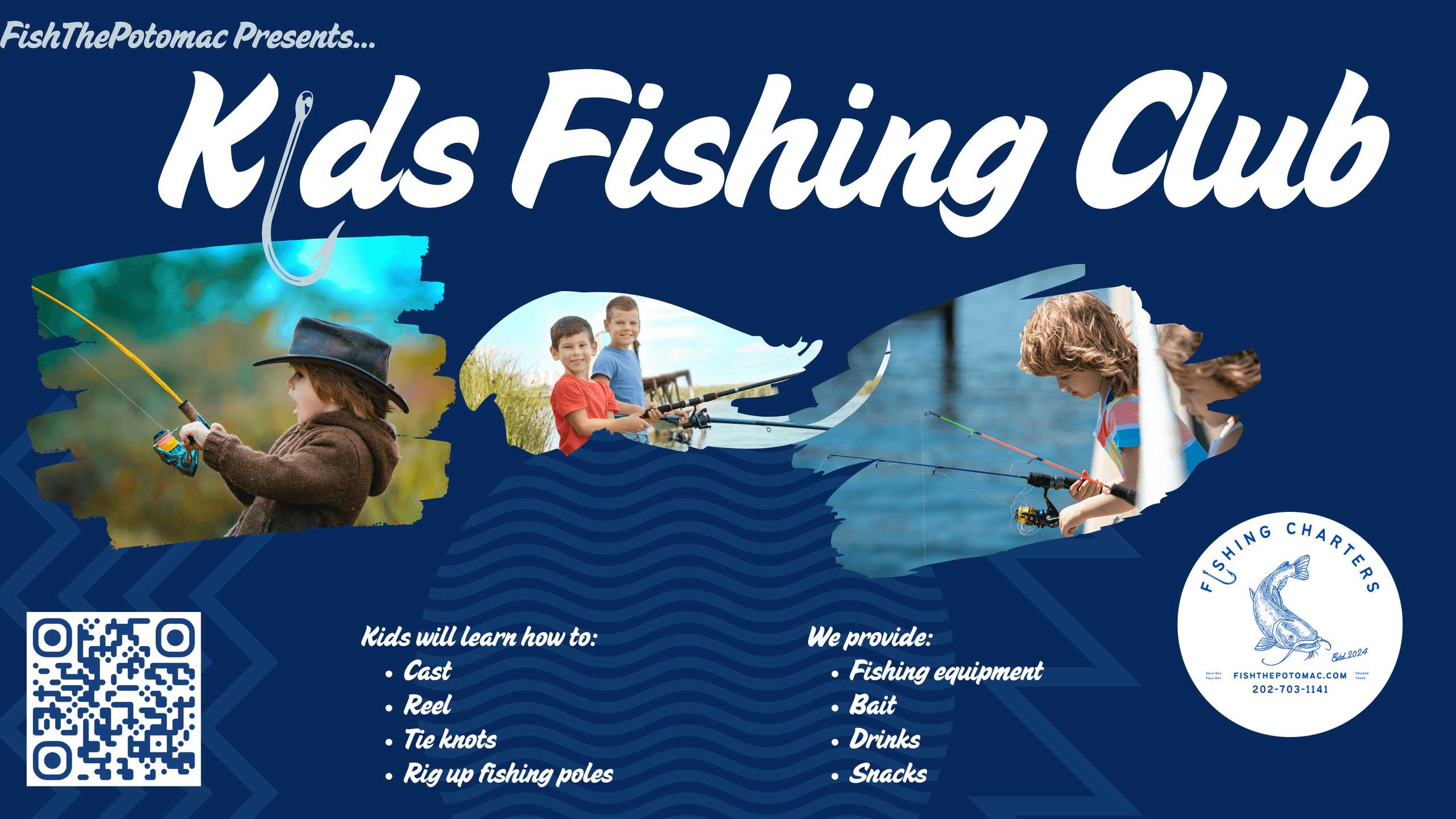 Kids Fishing Club on the Potomac with FishThePotomac