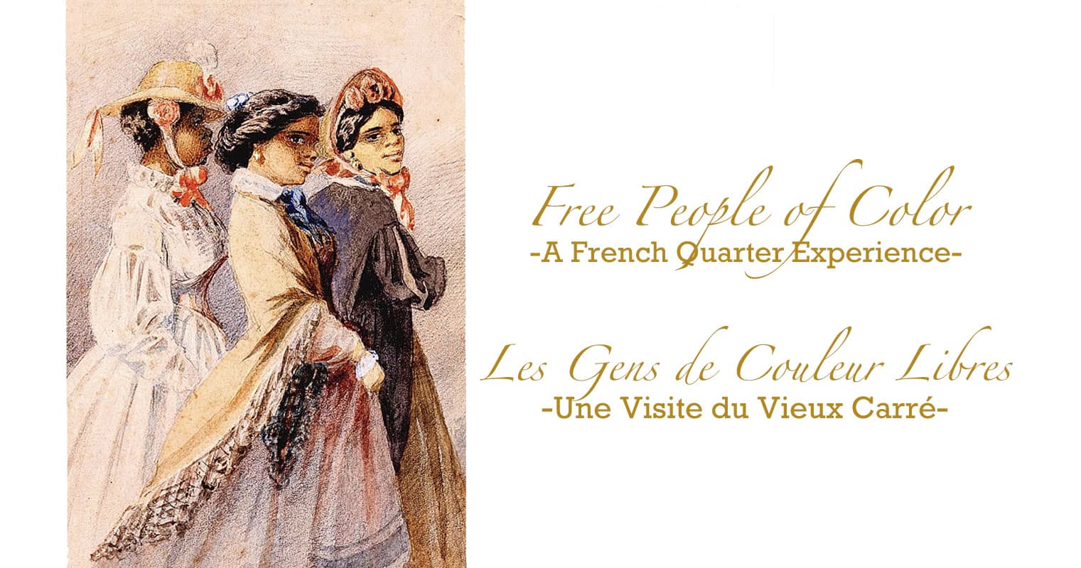 Illustration of free people of color in French Quarter cultural tour