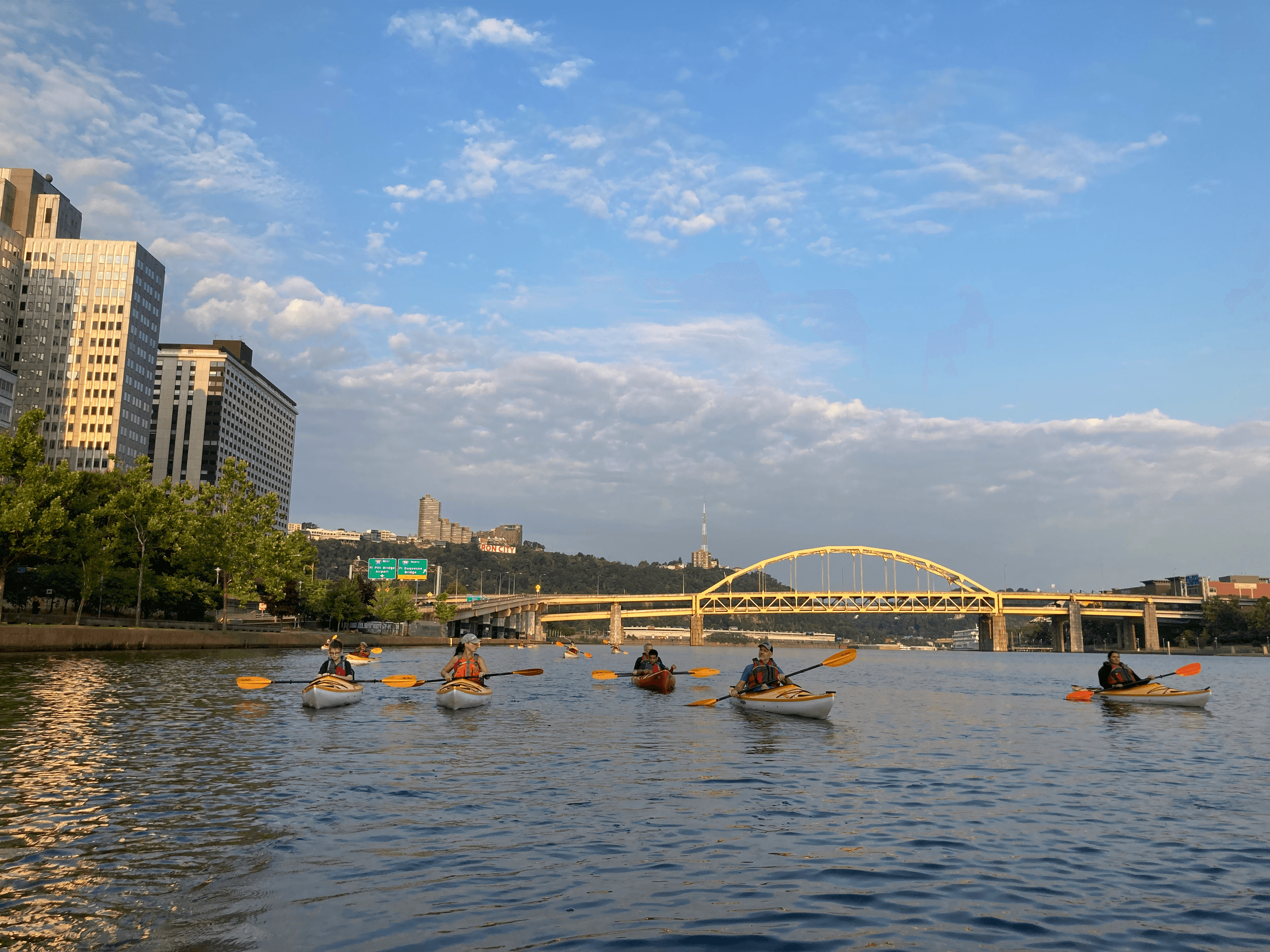 Sunrise Kayak Paddle to Downtown Pittsburgh: South Shore Riverfront Dawn Tour photo 1