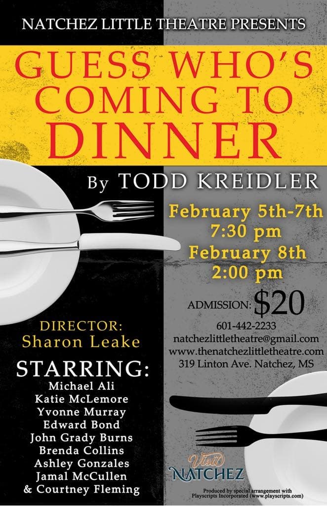Stage and River: An Evening at Natchez Little Theatre — Guess Who's Coming to Dinner photo 1