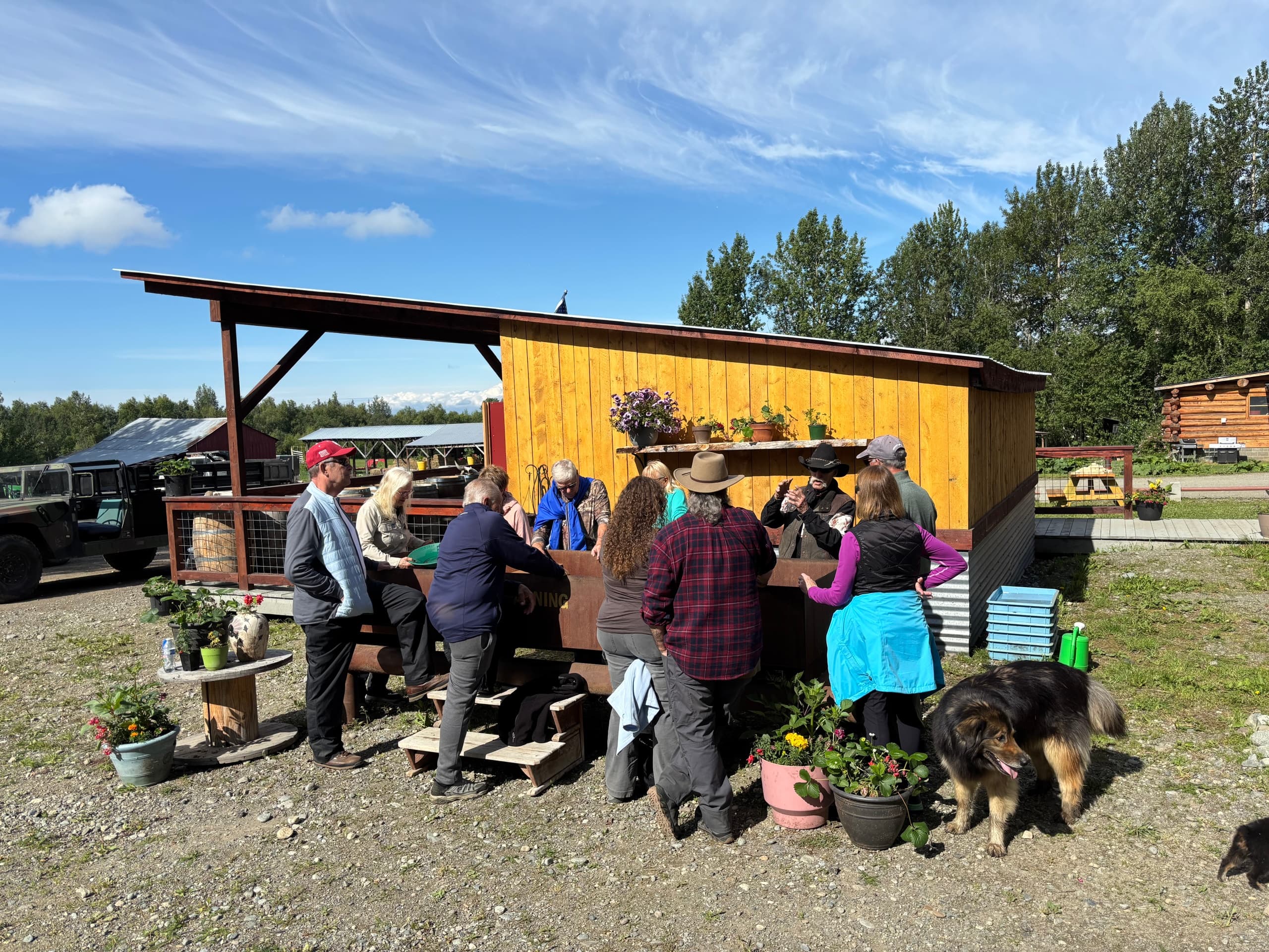 Land Adventures at Alaska Zipline Adventure Park with Gold Panning