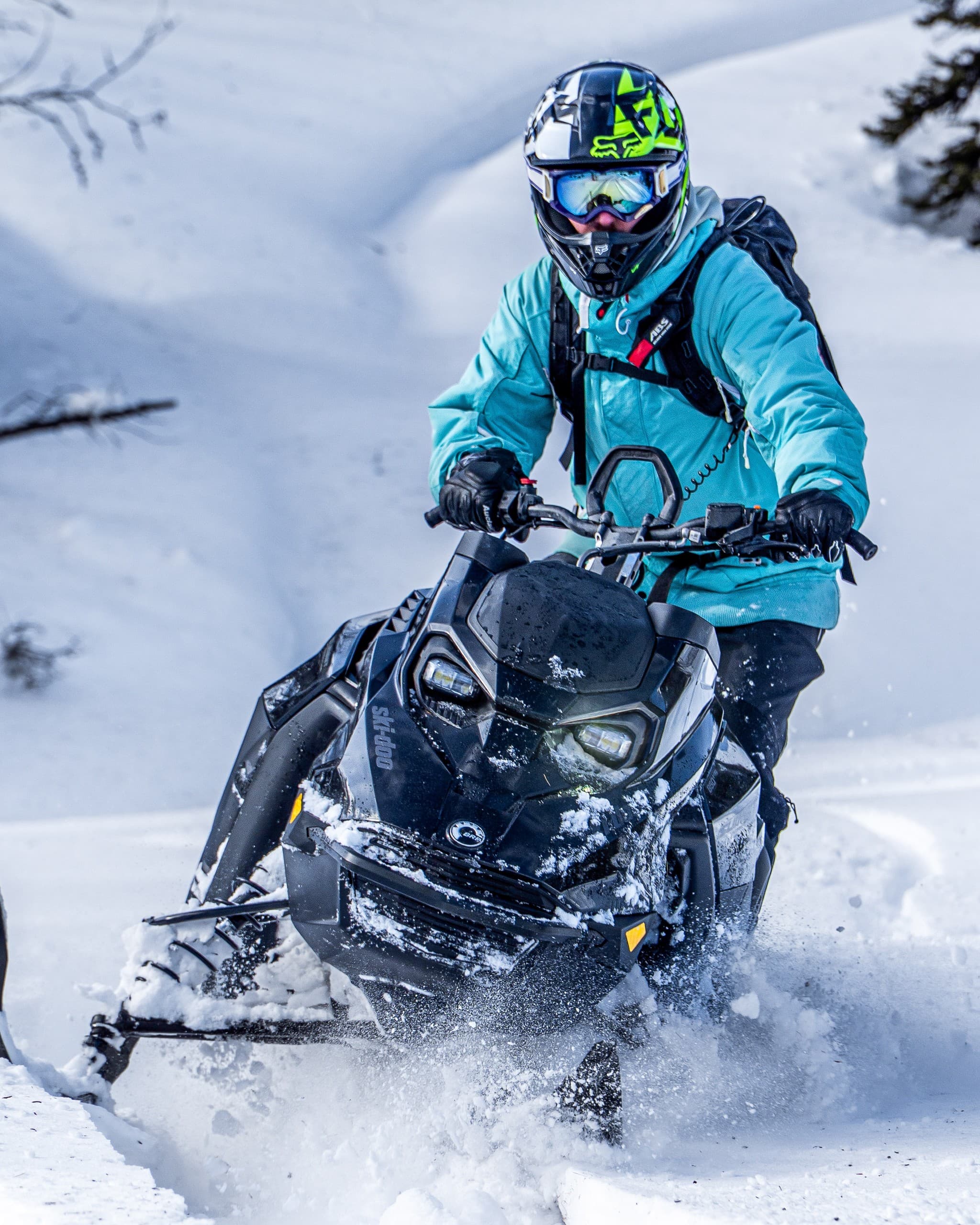 Powder X: High-Performance Snowmobile Tour at Toby Creek Adventures in Panorama, BC