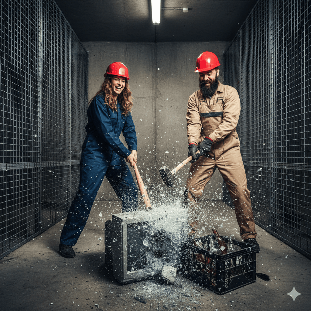 Smash Therapy in Santander: Pack Parejas Rage Room Experience