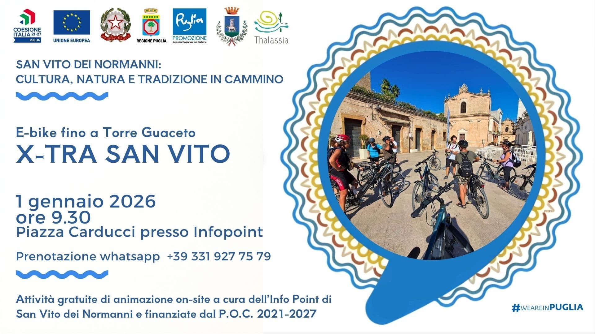 E-Bike Torre Guaceto: Coastal Reserve Ride from San Vito dei Normanni photo 1