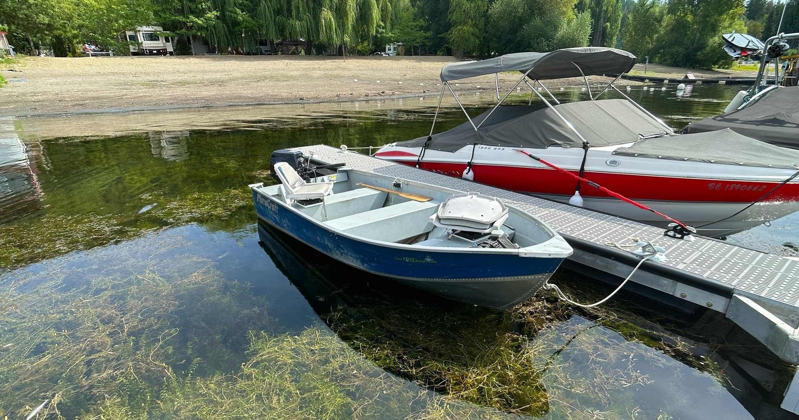 Fishing Boat Adventures at Finz Resort in Blind Bay