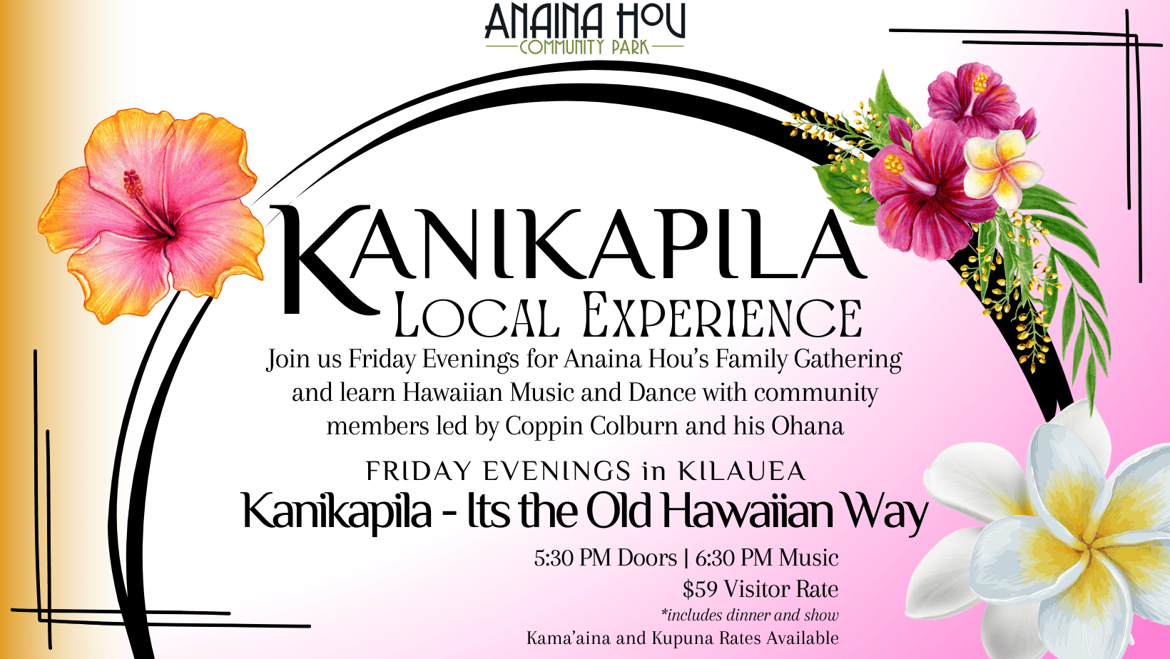 Kanikapila Music Nights at Anaina Hou Community Park
