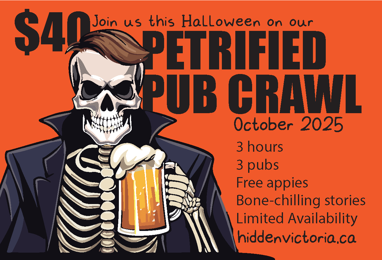 Petrified Pub Crawl Halloween event poster promoting beer tour