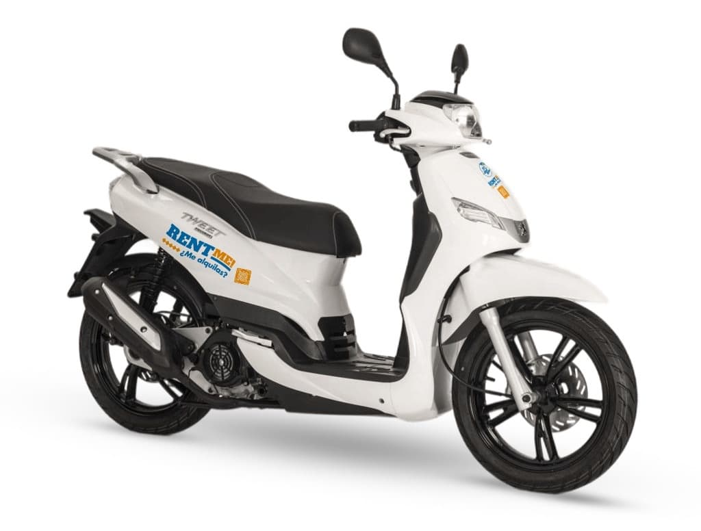 Scooter Adventure with Blue Bike in Alicante