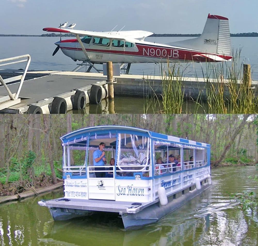 Private Dora Canal Cruise & Harris Chain Air Tour