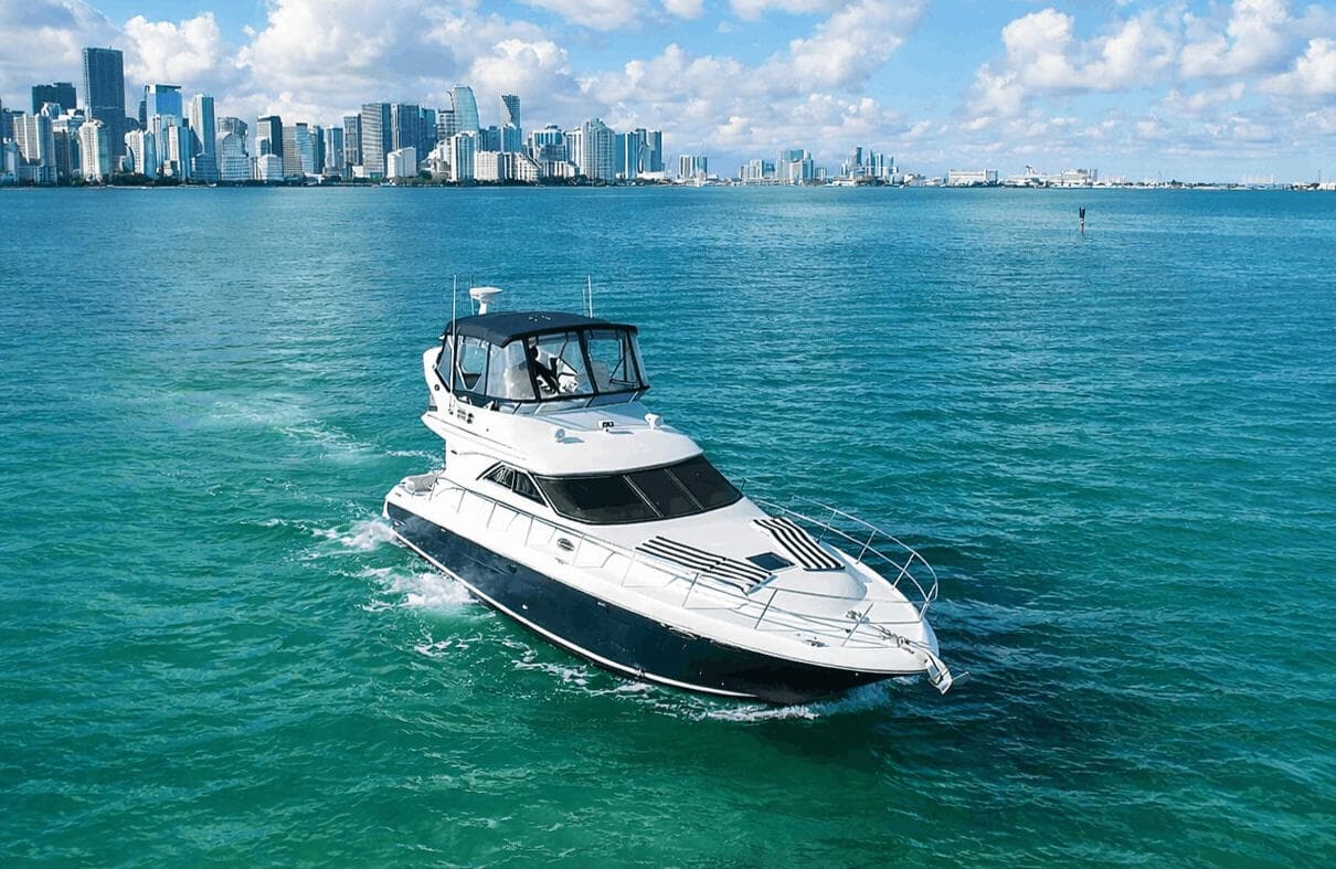 Miami VIP Waves & Vibes: Private 50ft Yacht Charter from Miami River to Star Island