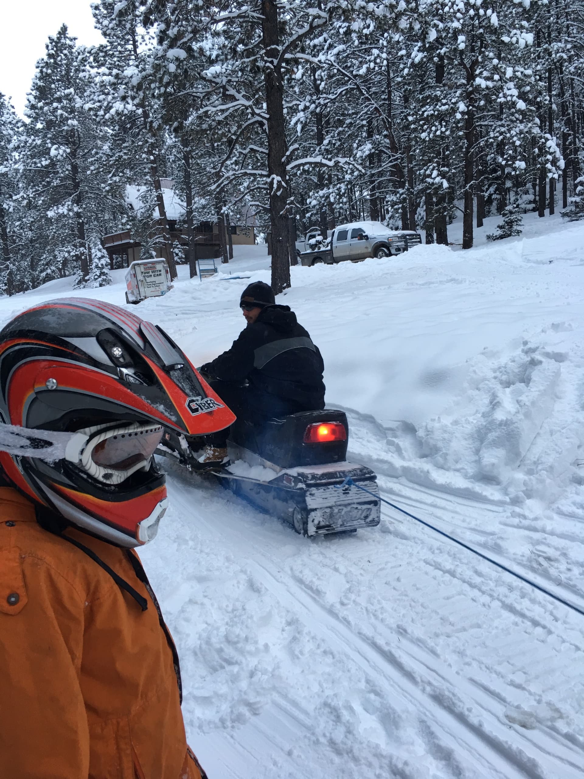 Snowmobile Rentals with Trails Head Lodge in Lead, SD