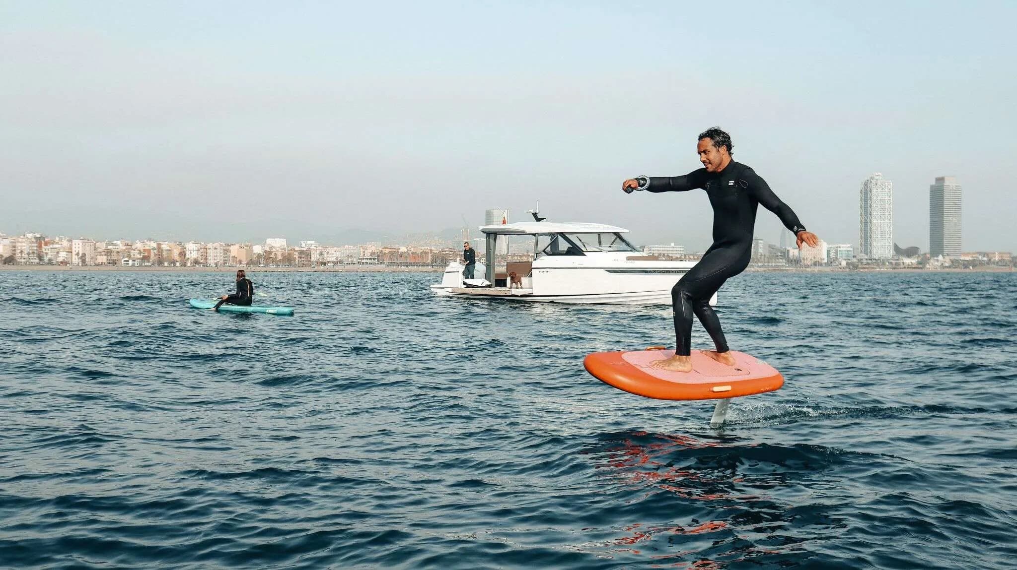 Learn to eFoil in Barcelona: Fly Above the Mediterranean on a Fliteboard