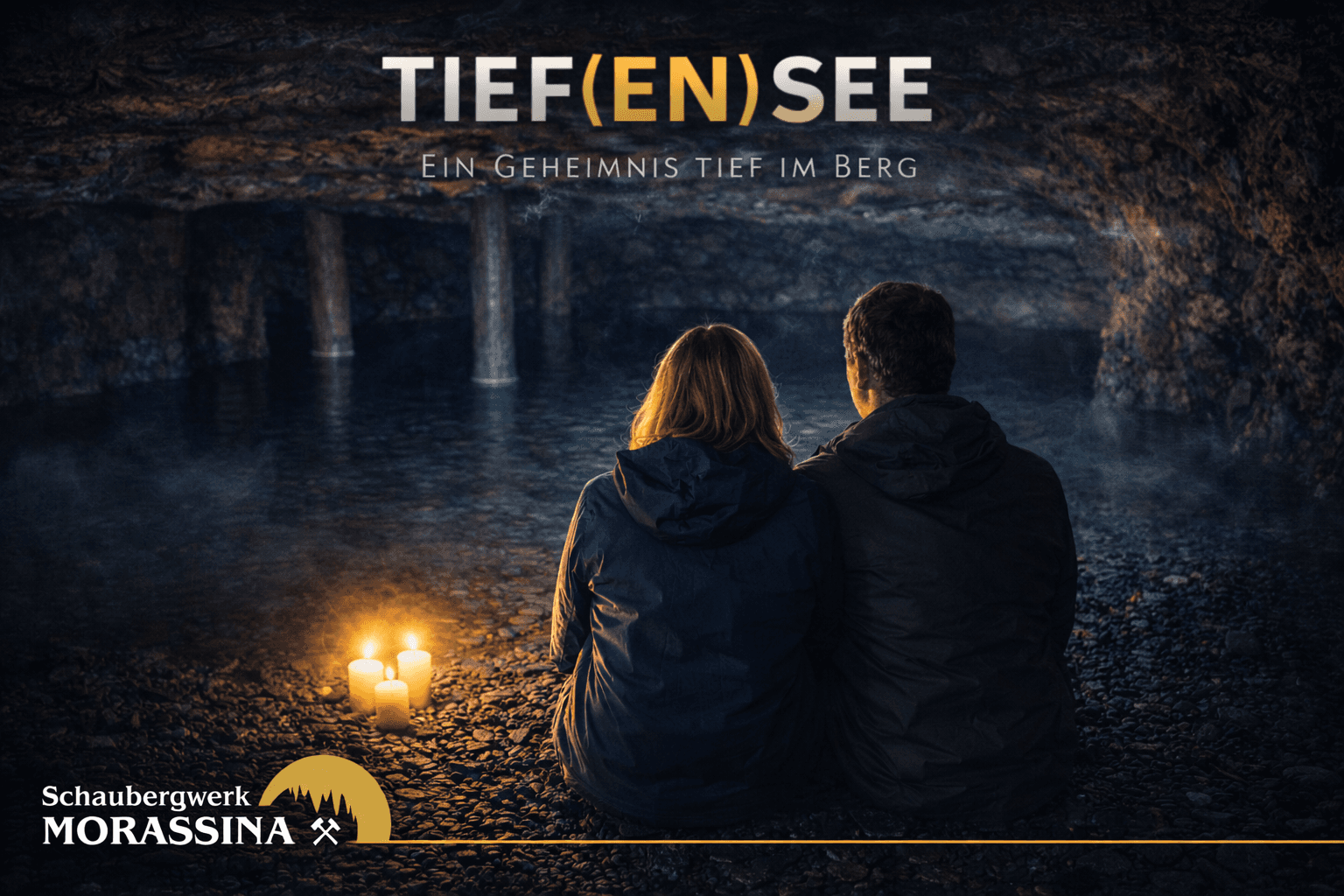 TIEF(EN)SEE: Candlelit Underground Lake at Morassina Show Mine, Saalfeld