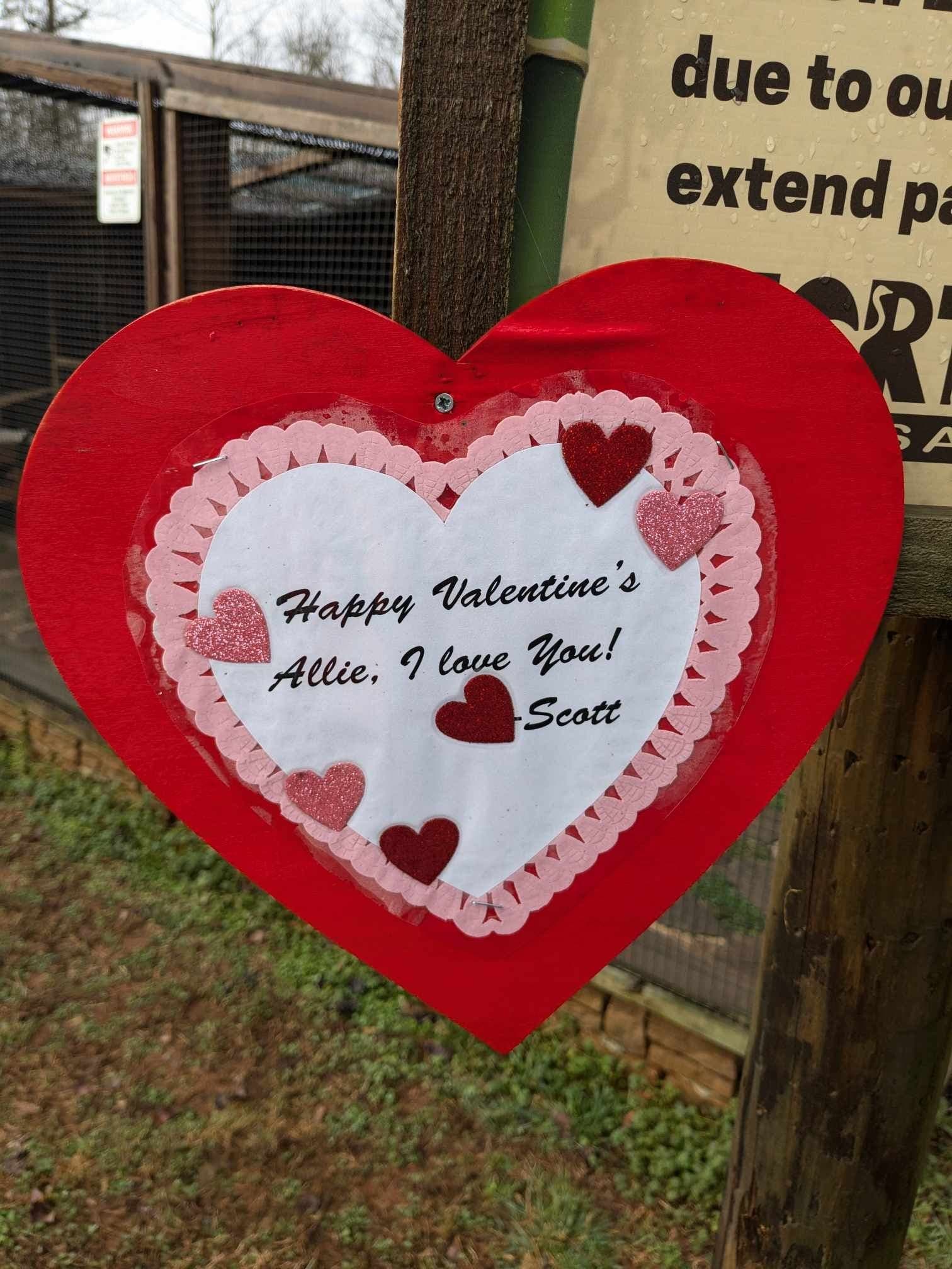 Share-a-Heart: Sponsor a Valentine's Message at North Georgia Zoo in Cleveland, GA photo 2