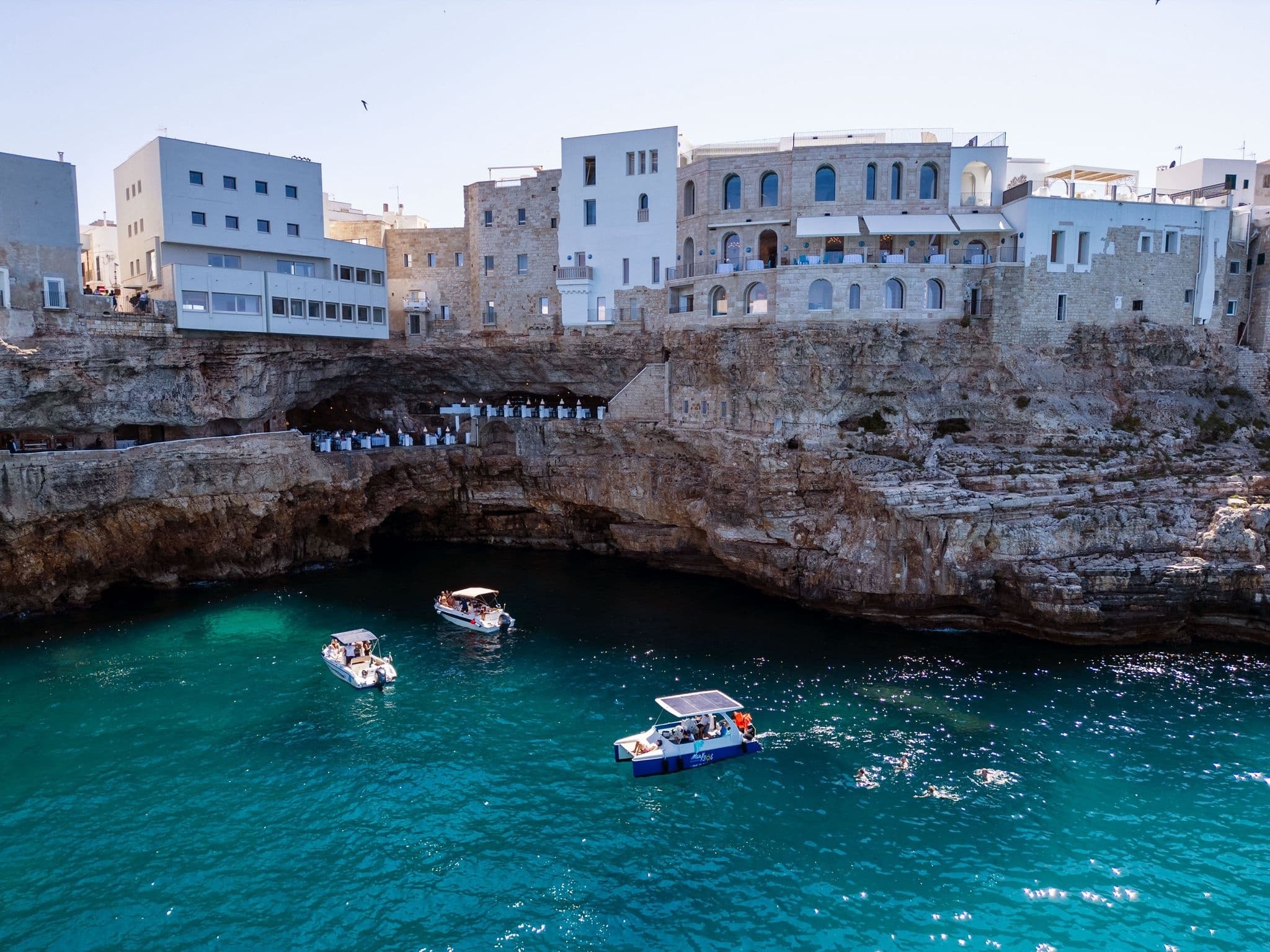 Eco Catamaran Caves & Snorkel Tour in Polignano a Mare, Puglia