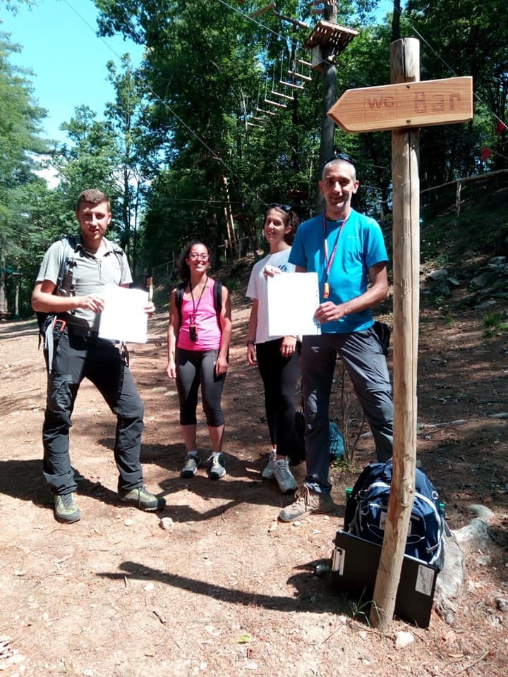 Orienteering Challenge at Adventure Park Lago d'Orta Le Pigne