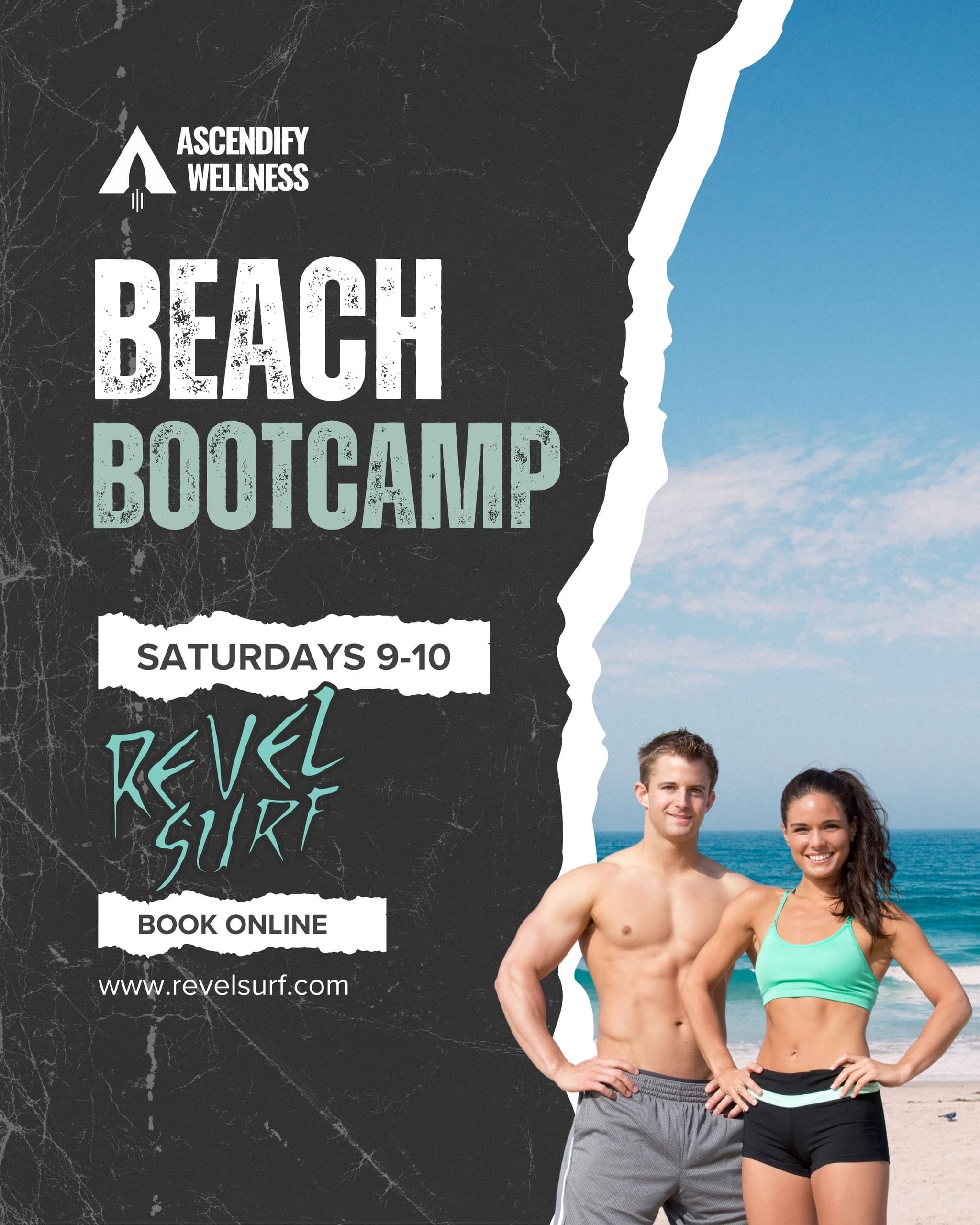 Desert-Beach Fitness at Revel Surf Park: Surf Park Beach Bootcamp in Mesa, Arizona