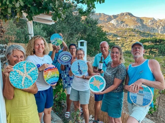 Art and Walk: Mosaic Workshop at Serene Vineyard