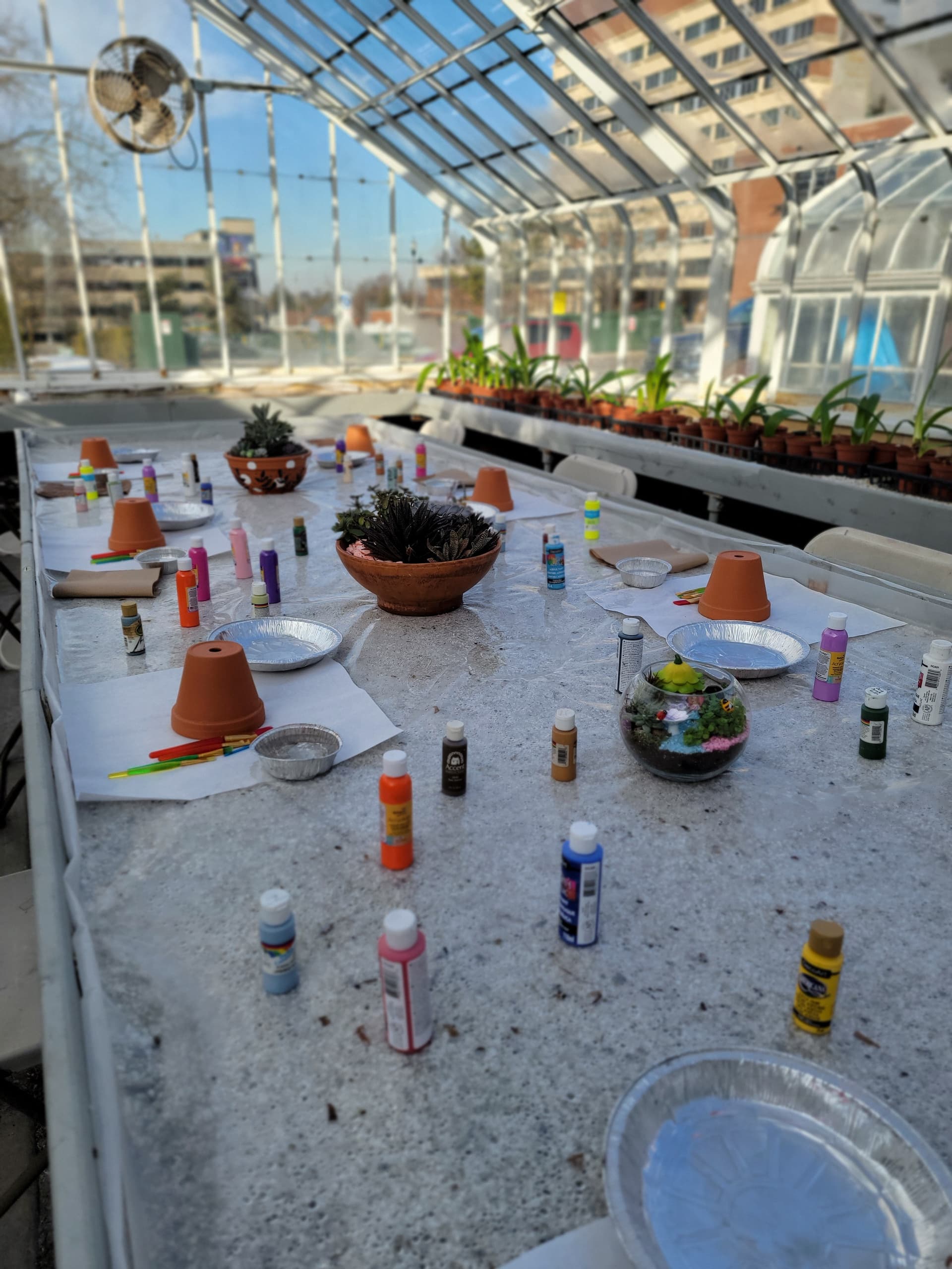 March Break Kid's Paint a Pot Workshop at Oshawa Green House photo 2