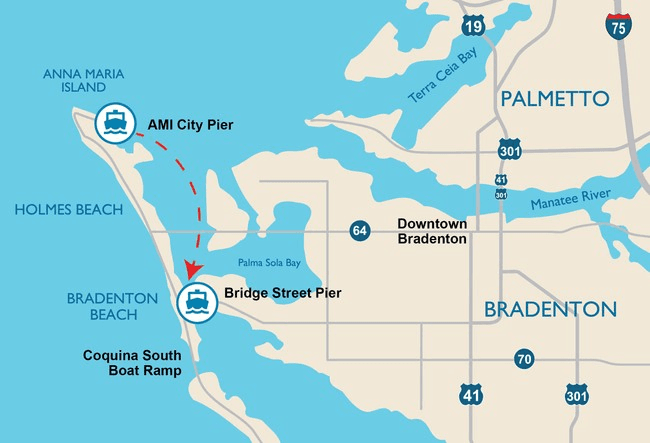 Experience the Open-Air Ferry Ride Between Anna Maria Island and Bradenton’s Bridge Street Pier