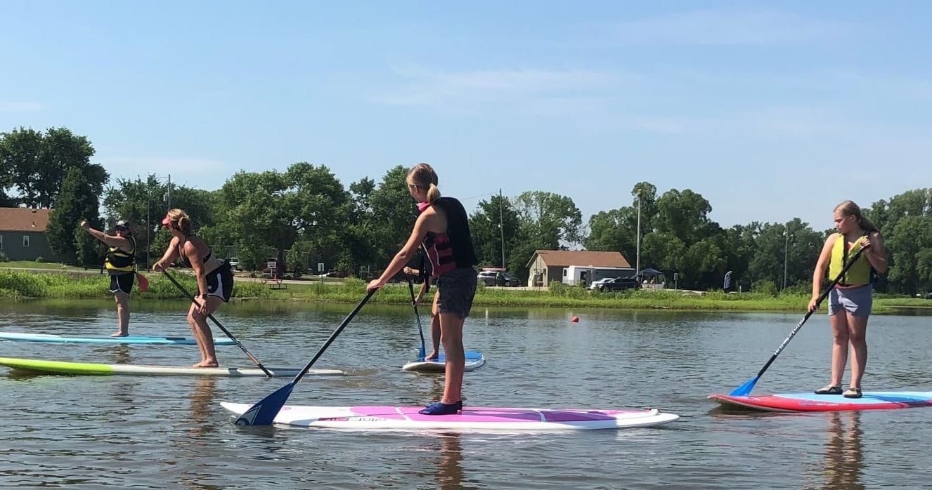 Private SUP Lessons in Augusta, Kansas with Flatwater Fitness