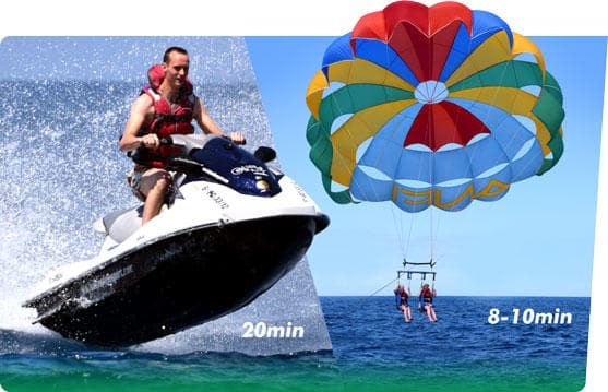 Jet Ski & Parasailing Fun Pack by WaterSports Luis Molina