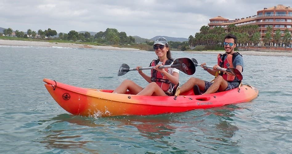 Open Double Kayak Rental in Sitges: Guided Gemini Kayaks for Couples & Families photo 1