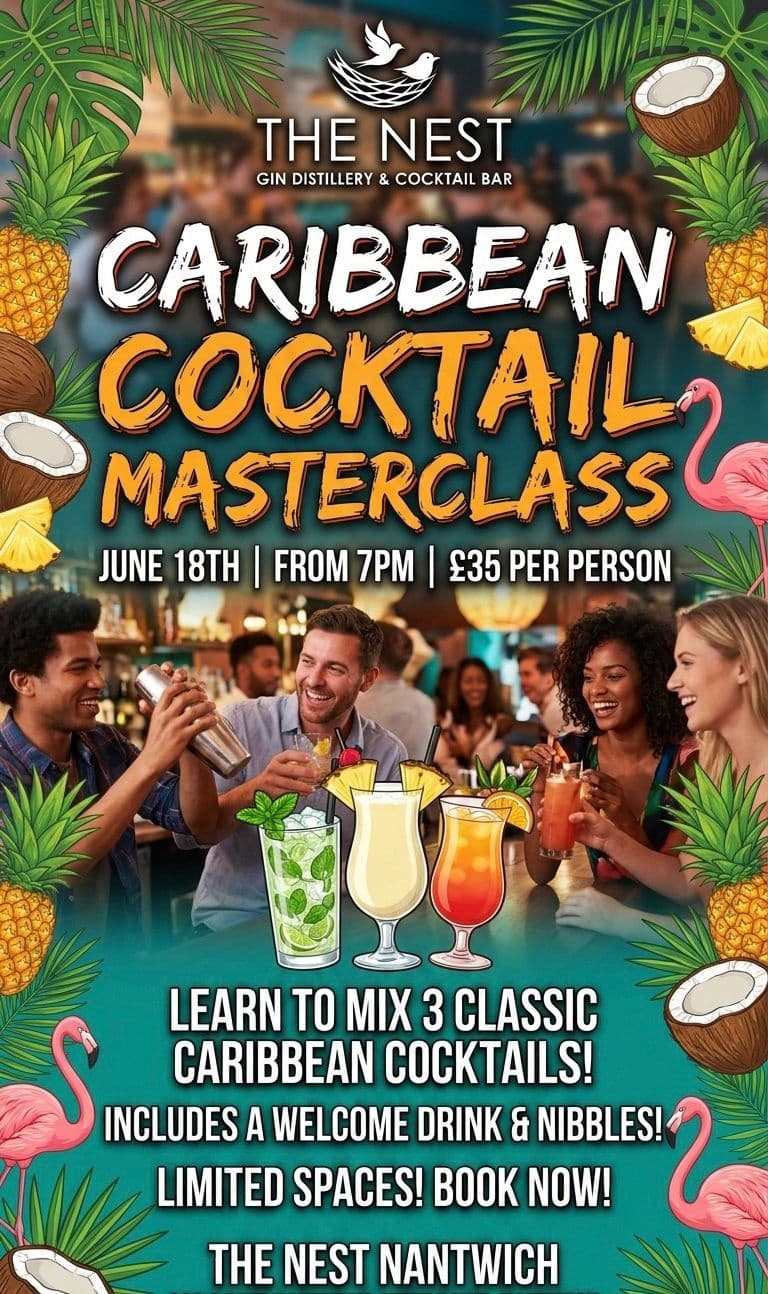 Caribbean Cocktail Masterclass in Combermere — Learn Daiquiri, Mojito & Mai Tai