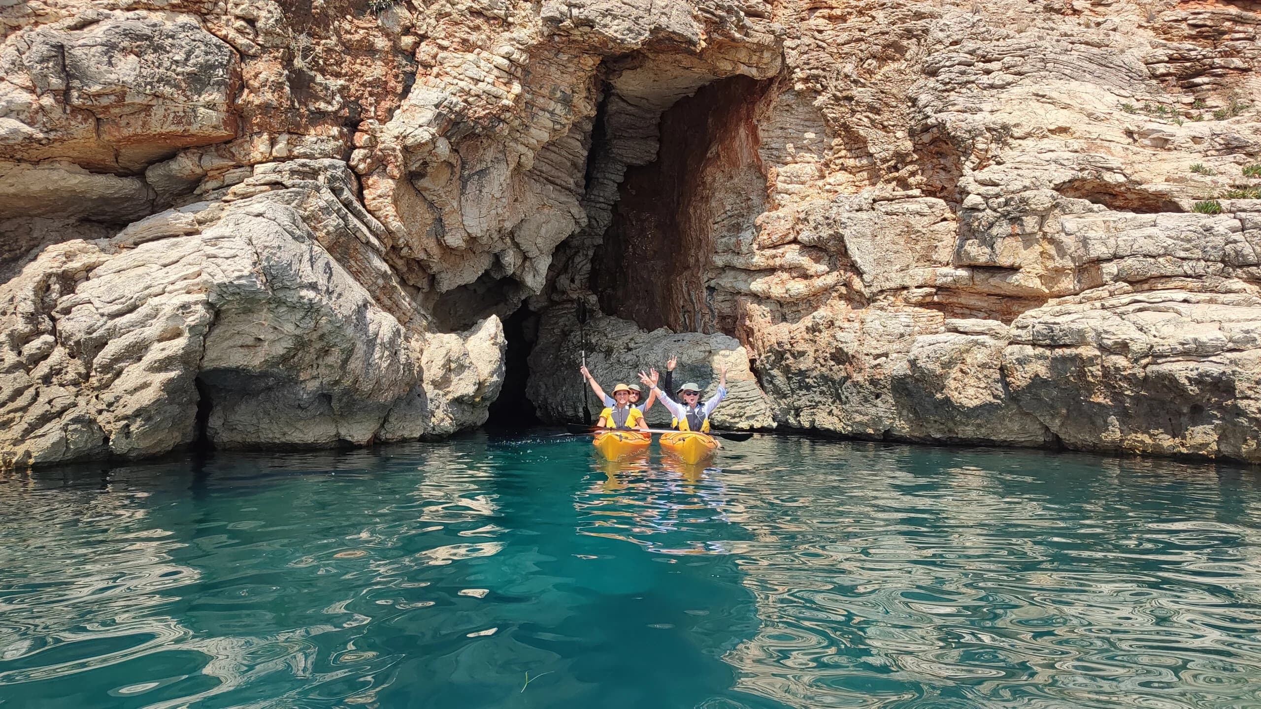 Paddle to Pirate Caves: Half-Day Sea Kayak Tour in the Argolic Gulf