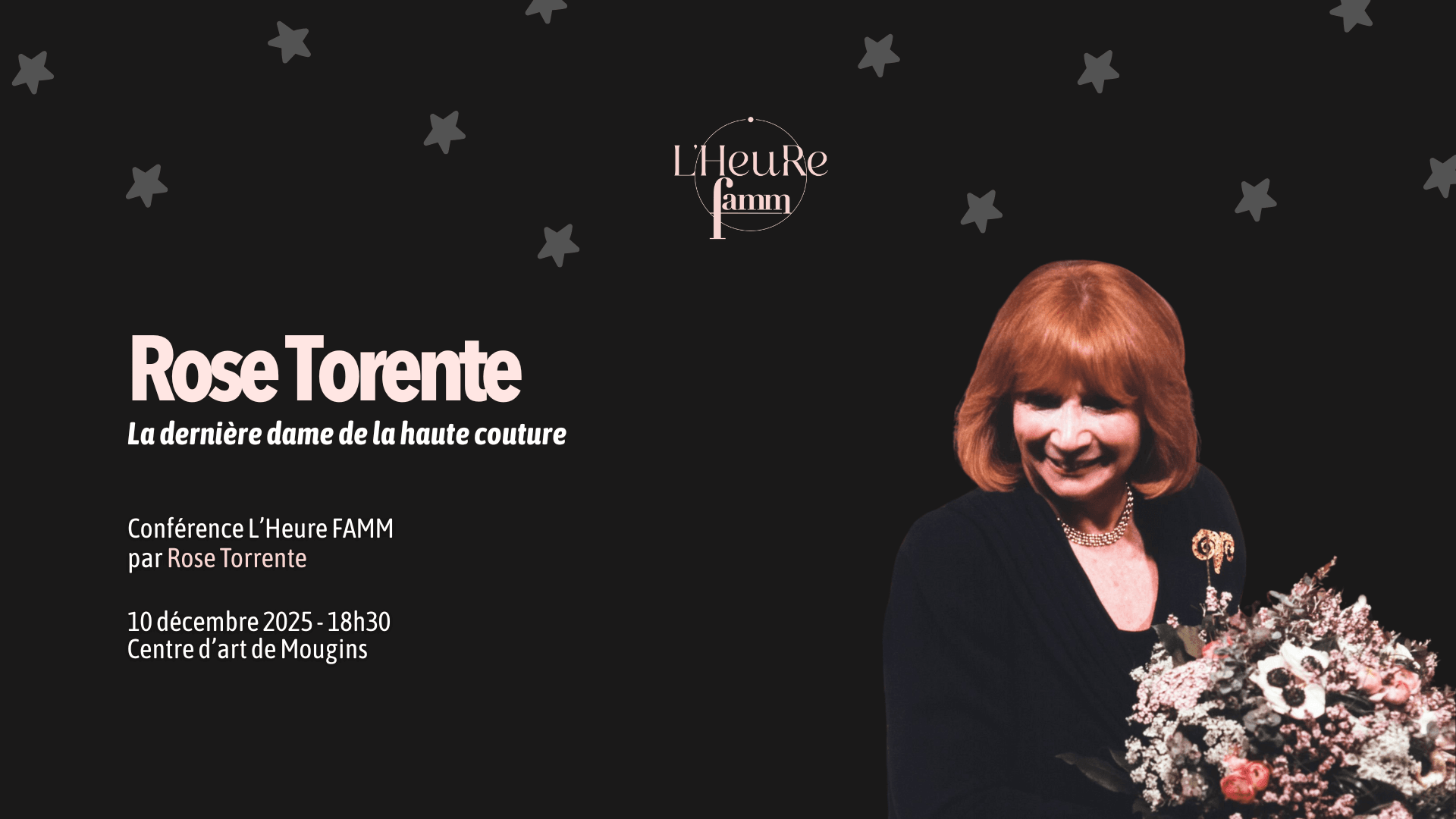 Rose Torrente: From Hidden Child to Haute Couture Icon — Lecture at Centre d’art de Mougins photo 1