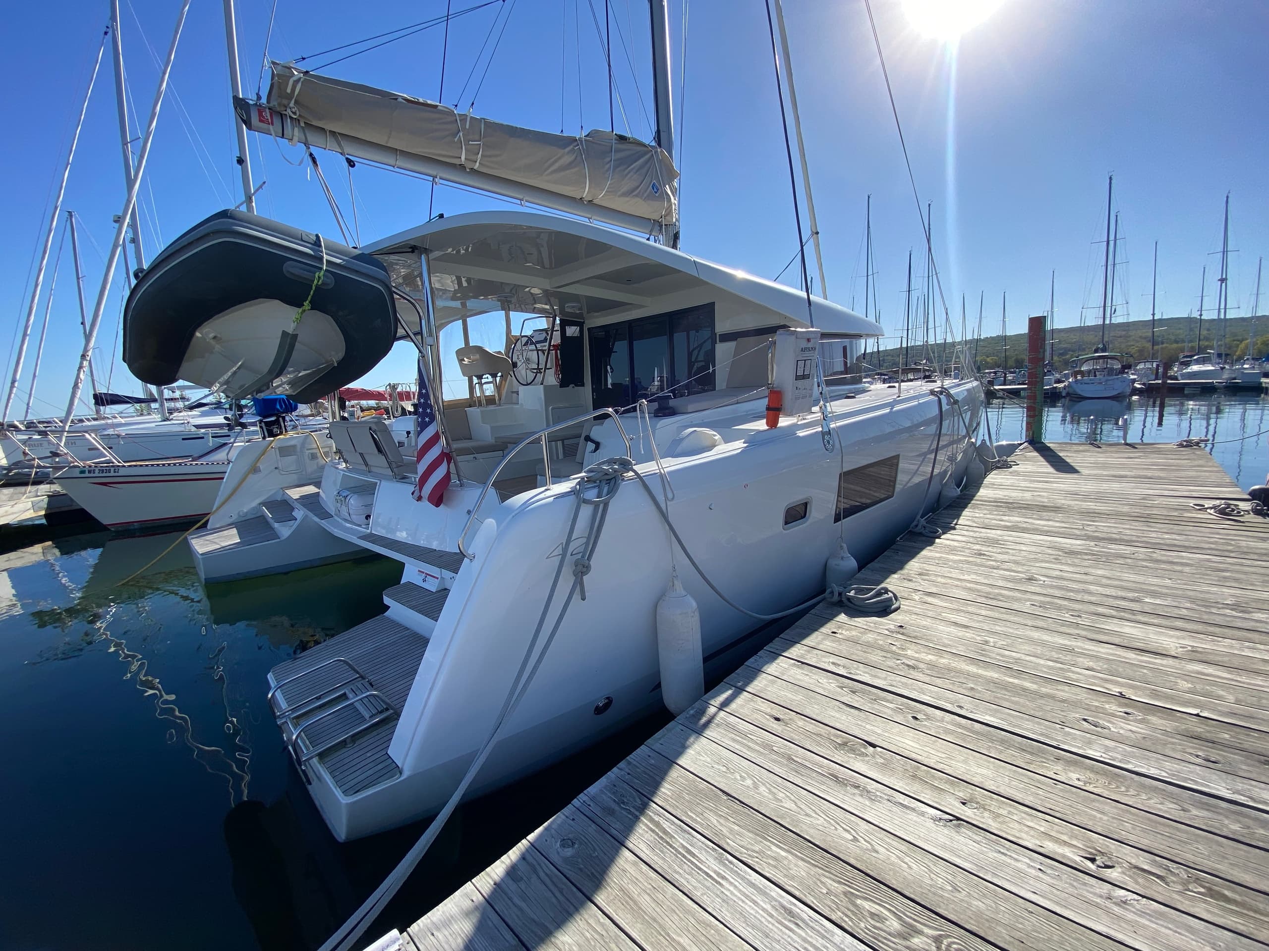 Sailing Adventures on the Lagoon 42 Catamaran in Bayfield