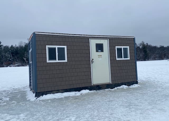 Ice Fishing on the Flowage at Popp's Resort