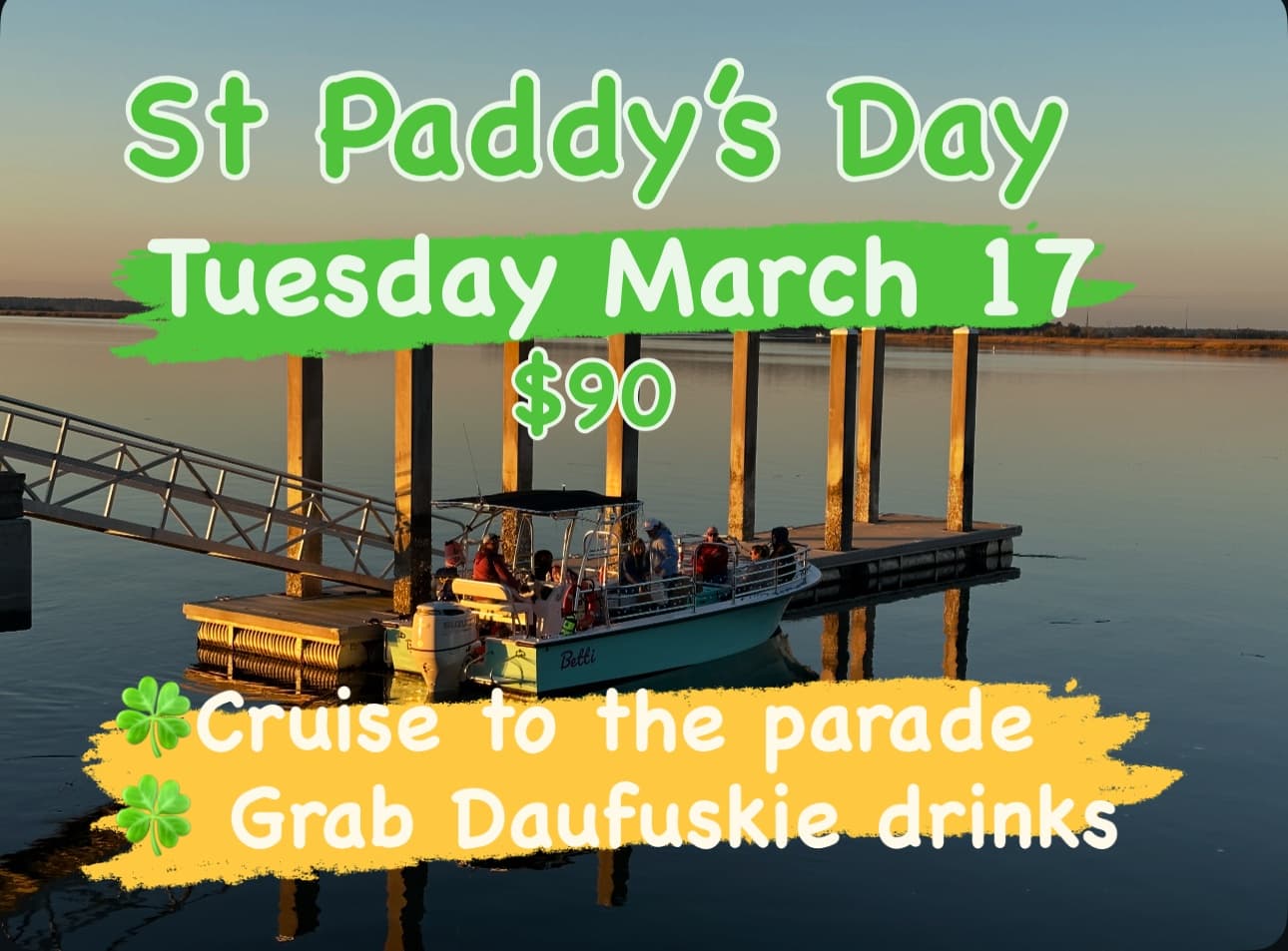 Ride the Waves to Daufuskie: St.Paddy’s Day Parade by Boat from Savannah photo 1