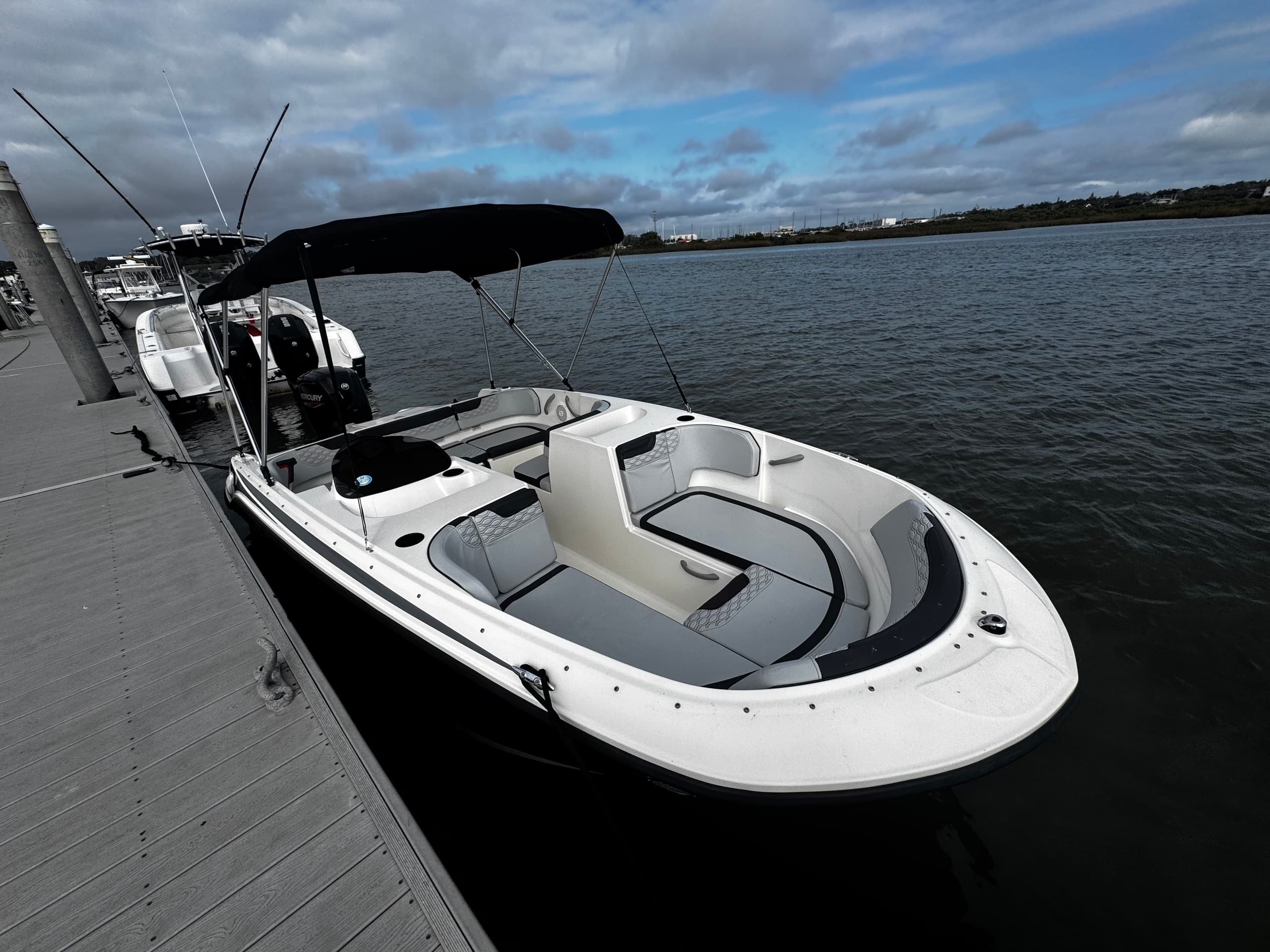 Bayliner M17 — Best Value Small-Boat Rental for St. Augustine Dolphin & Fort Cruises photo 3
