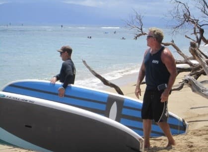 Private Surf SUP Lesson in Lahaina: 2-Hour Stand-Up Paddleboard Lesson on West Maui