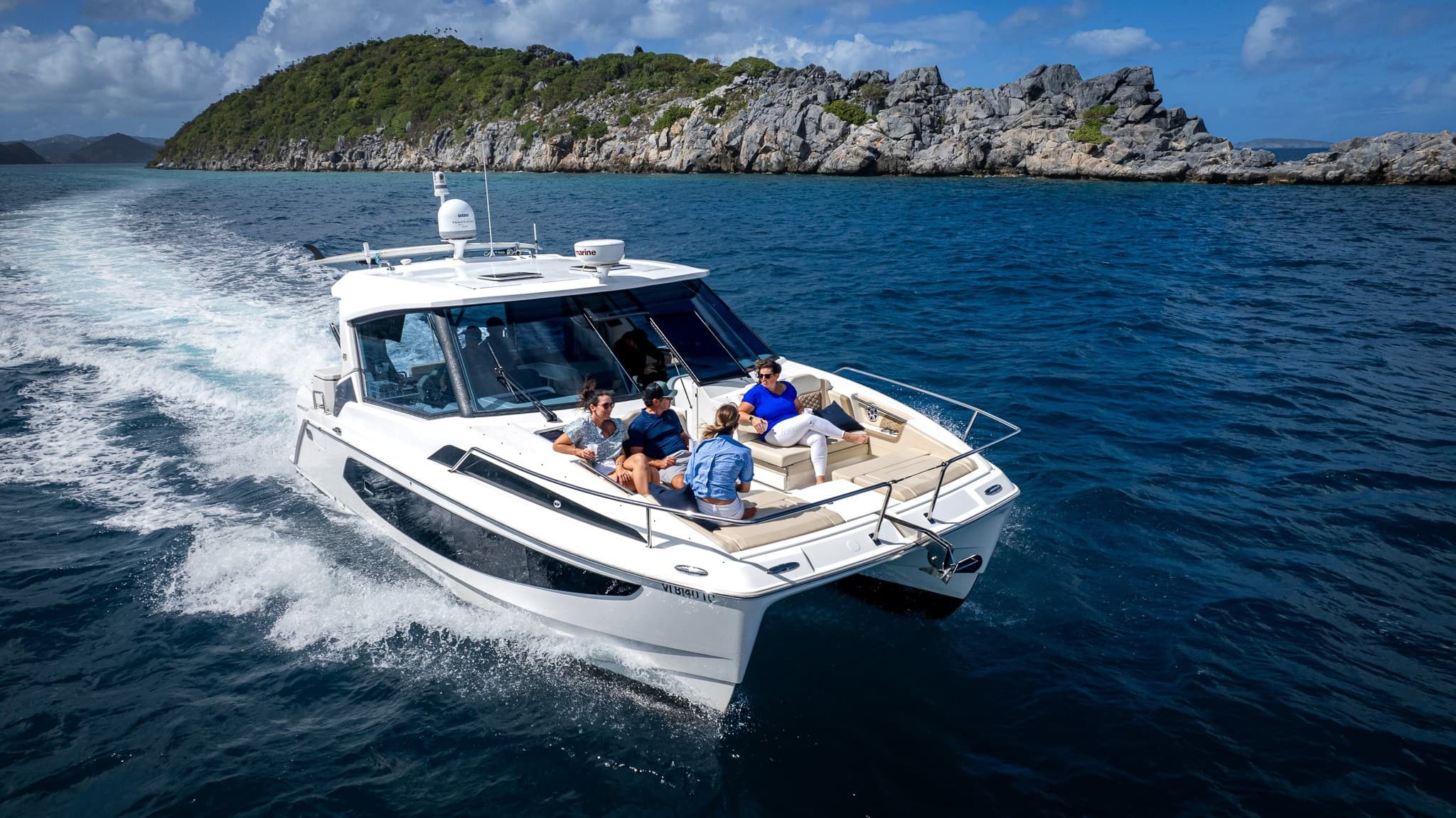 Private Half-Day Charter on 36' Aquila — Snorkel Sea Turtles & Christmas Cove in the USVI photo 2
