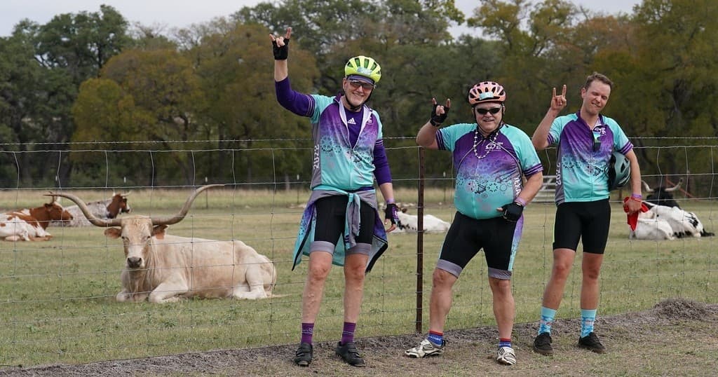 Cycling & Charity at Blue Hole Regional Park in Wimberley