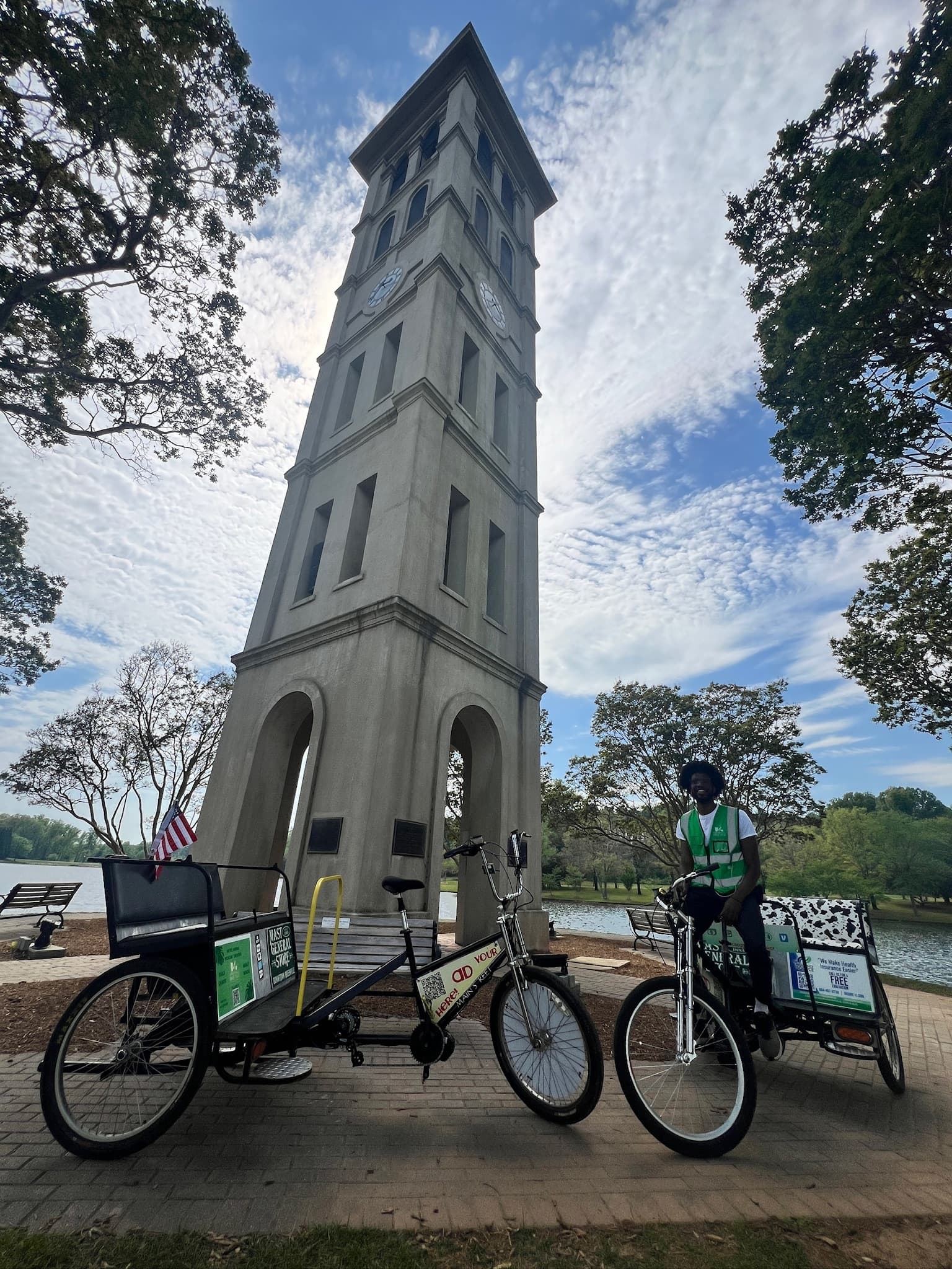 Pedicab Journey on Swamp Rabbit Trail with Greenville Bike Taxi