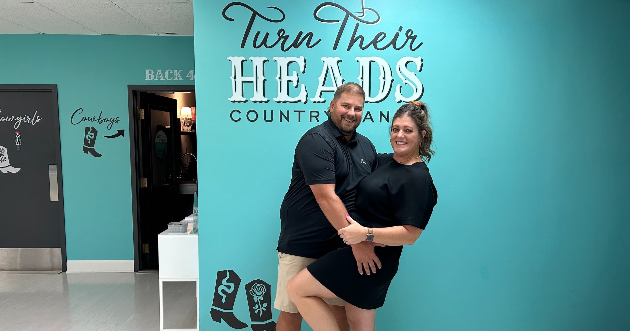 Country Swing Dancing with Turn Their Heads in Nashville