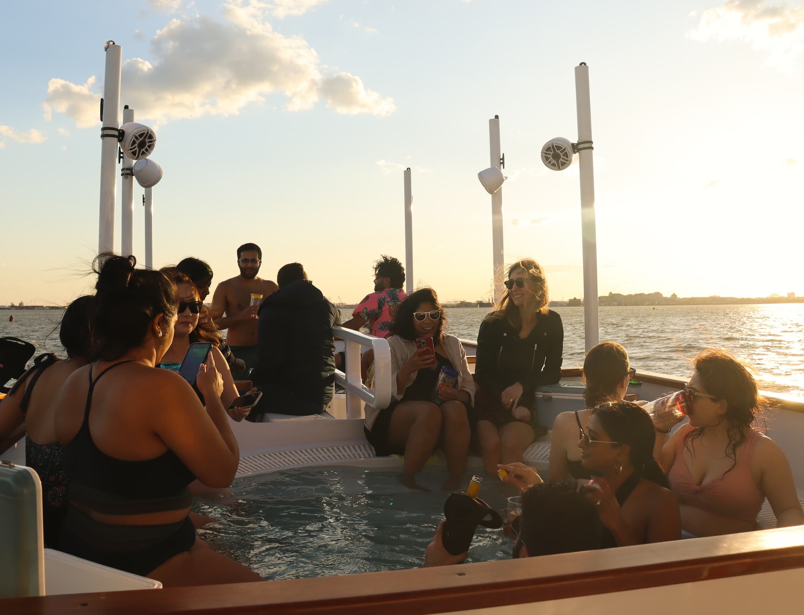 Sunset Hot Tub Boat Tour in Washington DC