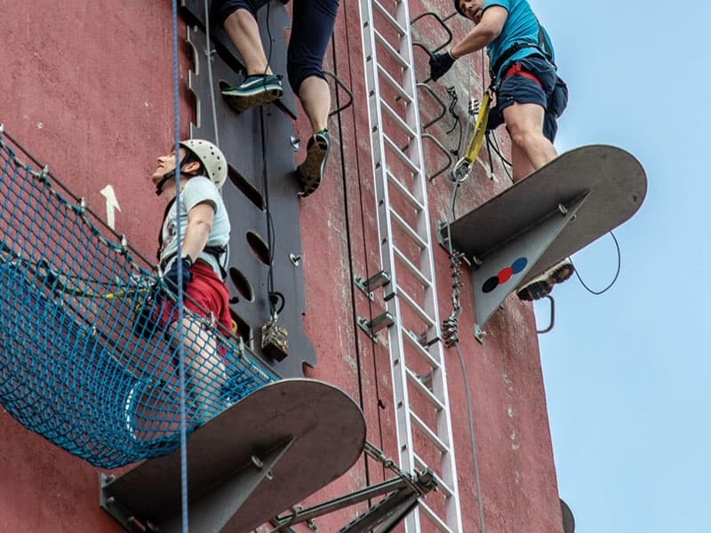 Urban Klettersteig Adventure at TurmX in Brühl