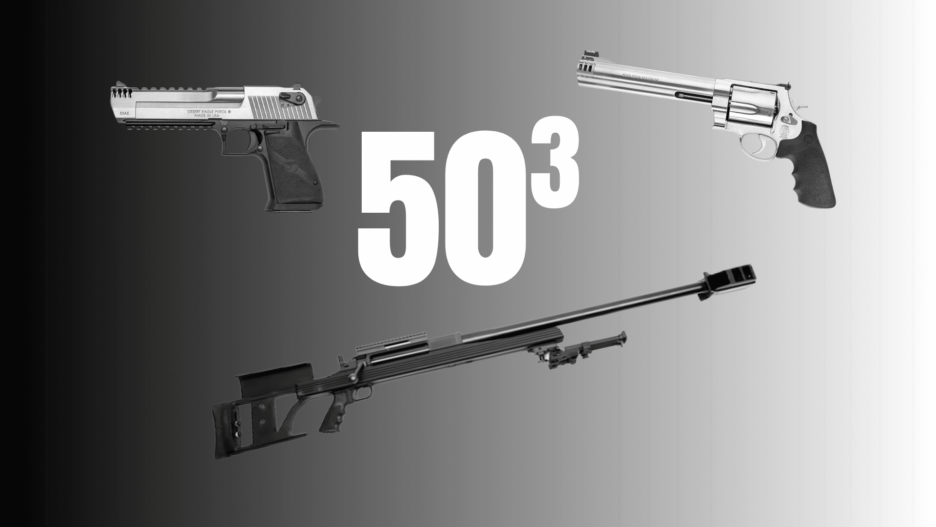 50 Cubed: Fire a Desert Eagle, .500 S&W & .50 BMG in Albuquerque