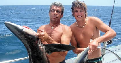 Shark Fishing Adventure with Cruzeiros da Oura in Portugal