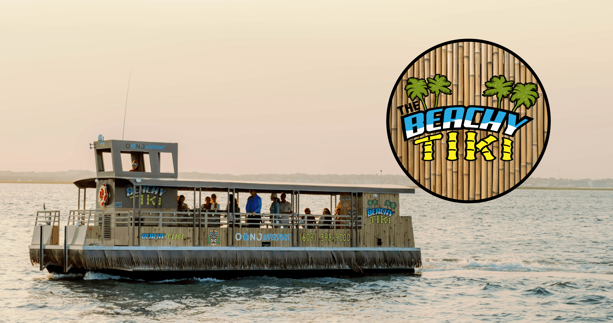 Beachy Tiki BIG Tiki! Boat Tour in Ocean City, NJ