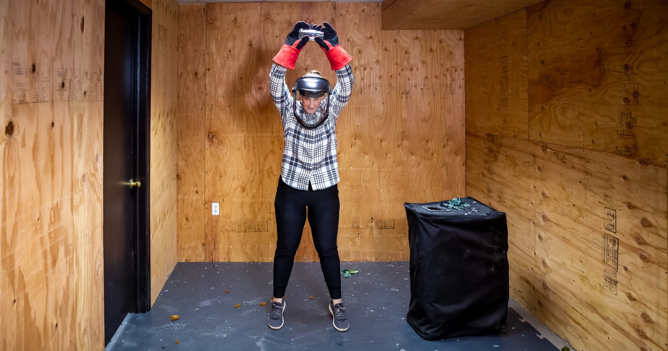 Rage Room Experience at Crash and Catharsis in Frederick